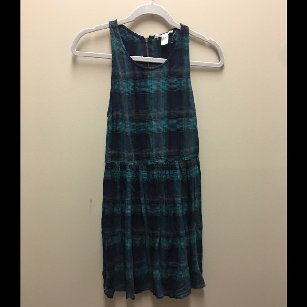 Racerback Plaid Forever 21 mini Dress